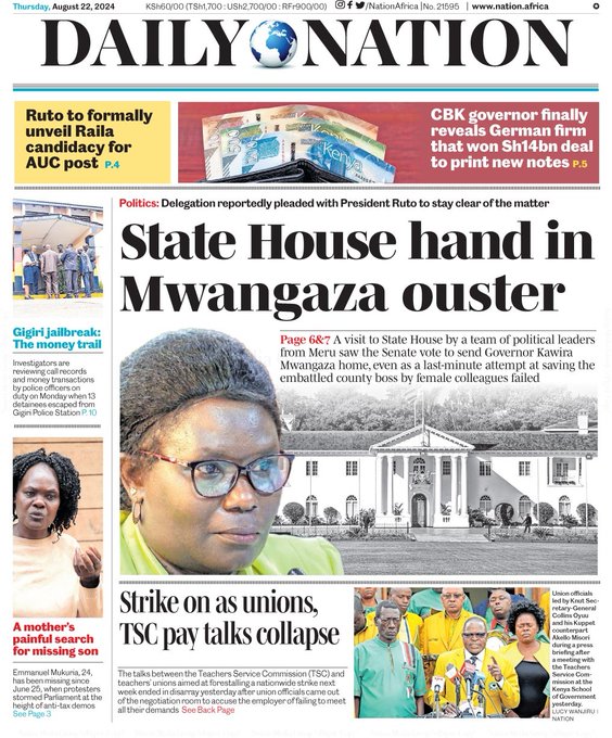 Hot off the press:  📰
 
Read more - epaper.nation.africa

<a href="/MariamBishar/">Nomadic Panda 🐼</a> x <a href="/brian_aseli/">Brian Aseli</a>
#MorningFix