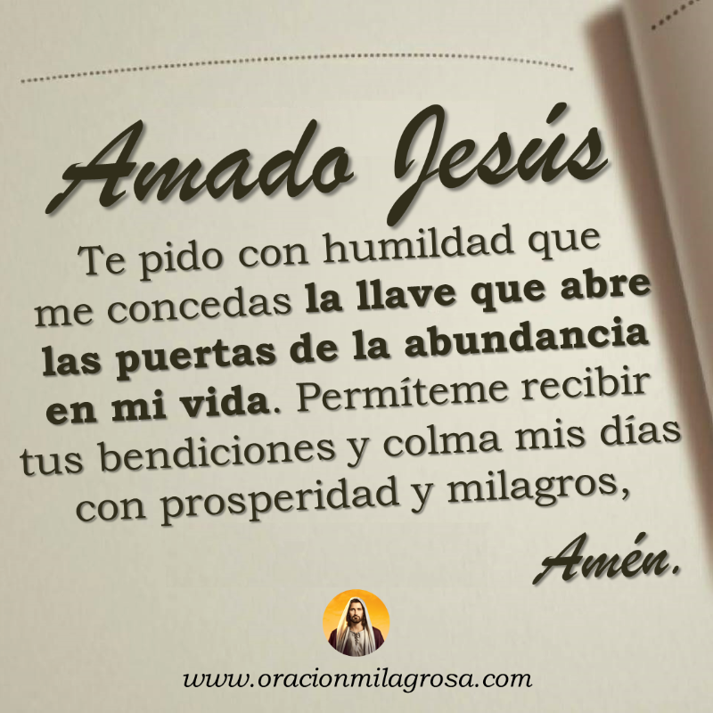 oracion_milagro's tweet photo. ORACIÓN DE LA LLAVE DE JESÚS PARA LA ABUNDANCIA: Haz esta oración para poner tus anhelos en las manos de Jesús y pídele al Señor que te conceda su poderosa llave, esa llave que abrirá en tu vida las puertas del éxito y la abundancia.

Haz esta oración en: https://t.co/g320HeiegT