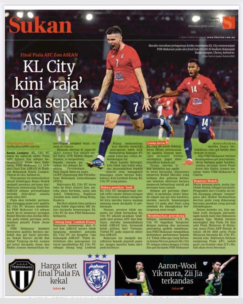 Bulan Ogos 2022, ini berlaku. Dan malam ini, <a href="/KLCityFootball/">Kuala Lumpur City Football Club</a> akan mulakan kempen Asean. 

Jangan lepaskan peluang untuk melihat Asean Night di Cheras malam ni guys!