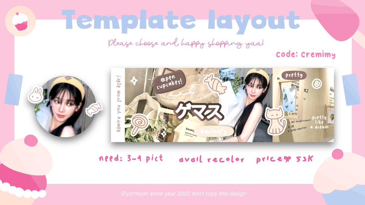 yzrmoon's tweet image. help rt, thank you.

🎀 ˖︶꒷꒦⊹˚Ꮚ₊ beep—beep, hi my dearest 𝘀͟𝘄͟𝗲͟𝗲͟𝘁͟𝗰͟𝗵͟𝗲͟𝗲͟𝗸͟𝘀! zeyn punya template layout deco yang bisa kamu take sekarang yaa price on alt &amp;amp; catalogue🧸

#zonauang #zonaba