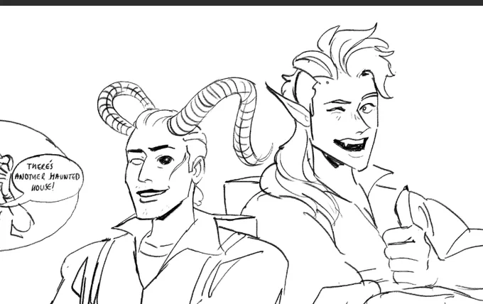 cool down sketch of them Again 