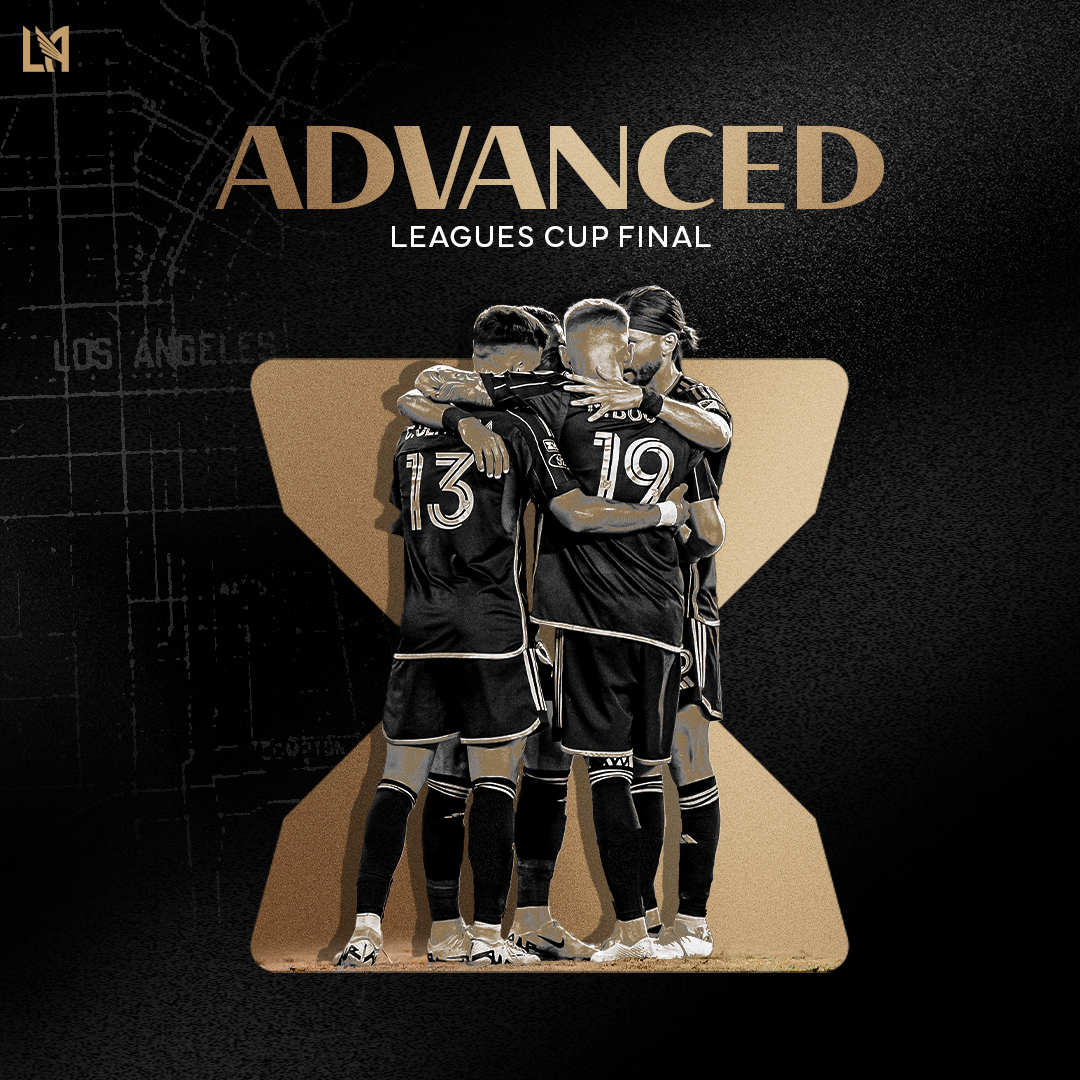LAFC's tweet photo. Leagues Cup Final Bound 🏆 https://t.co/De6tU611fu