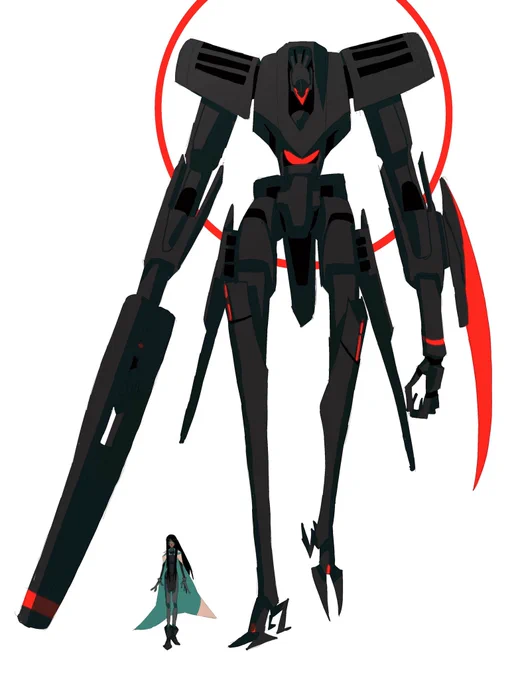 Still working on this new OC design. Like the direction but needs more tweaking #mecha 
