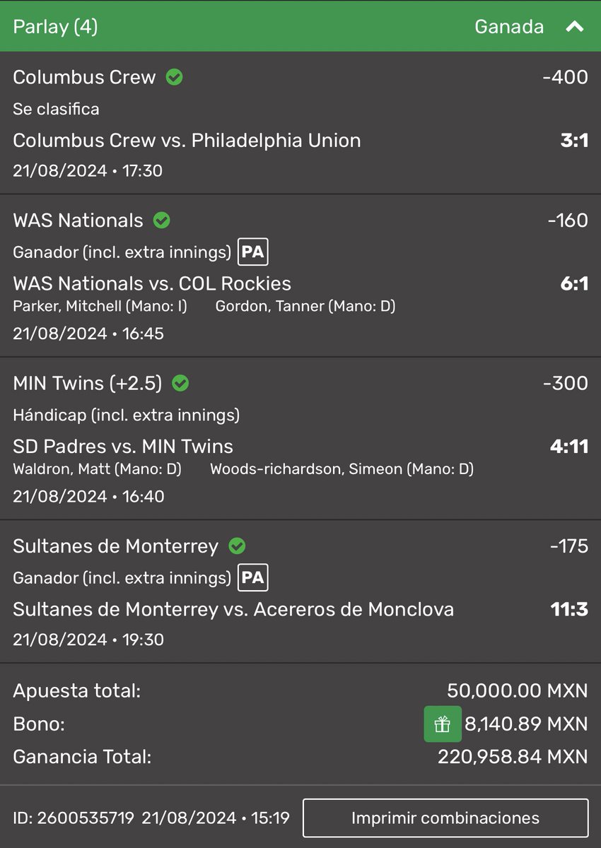 GallitoVip's tweet photo. LOS SULTANES NOS DAN EL VERDE✅✅

SE VAN 10,000 DE REGALO AL AZAR🤩

SE VIENE MAÑANA JUGADA GRANDE CADA VEZ MAS CERCA DEL MUSTANG GT😈

Grupo Gratis de picks👇🏻
https://t.co/19VWApDq8u https://t.co/tt6VpaBkAa