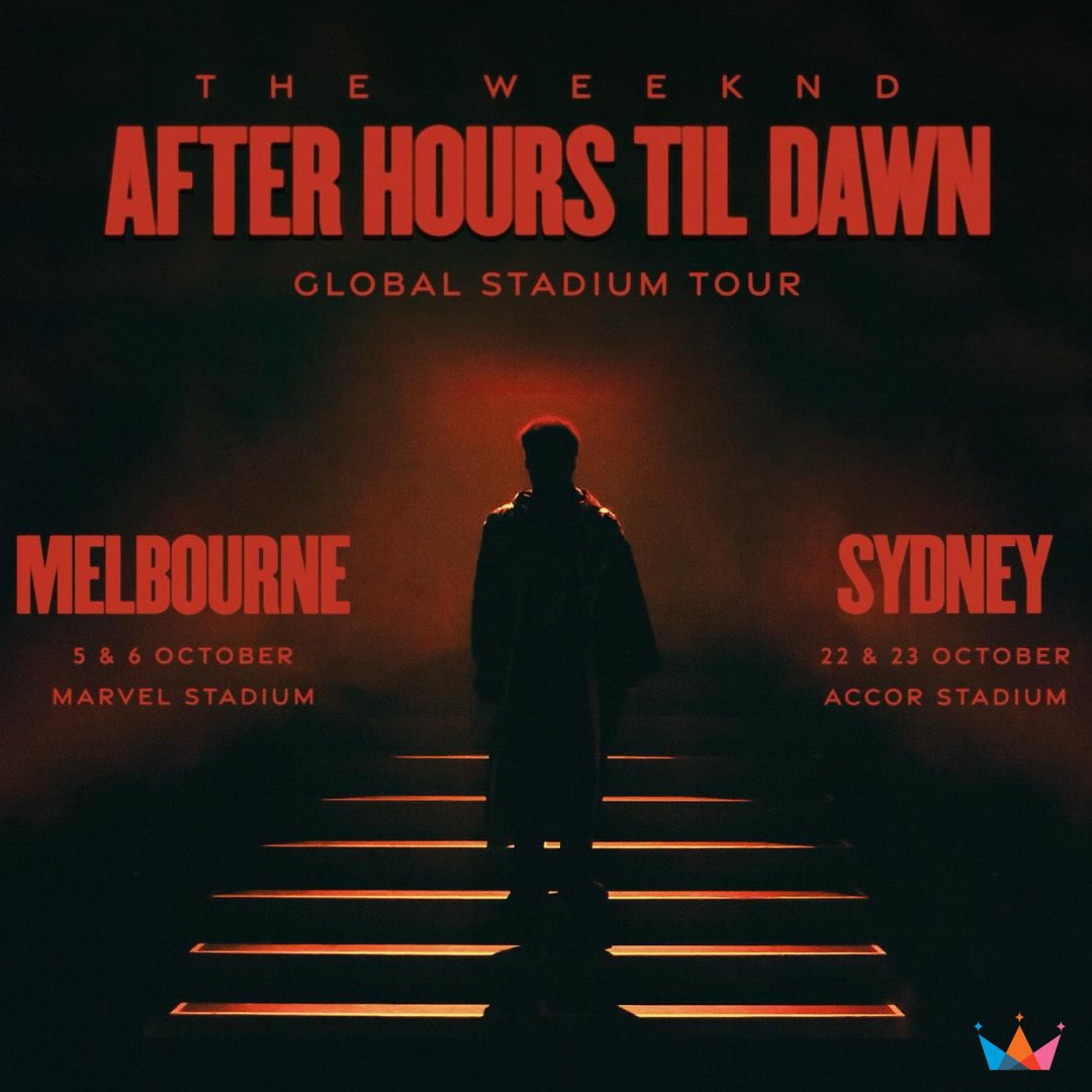 QueenTickets's tweet image. The Weeknd will return to Australia way sooner than you'd expect - two months from now!

His first stadium gigs in Australia and first shows here since 2017 are on sale right now. Grab your tickets now so you don't miss out: queenoftickets.com/events/music/t…