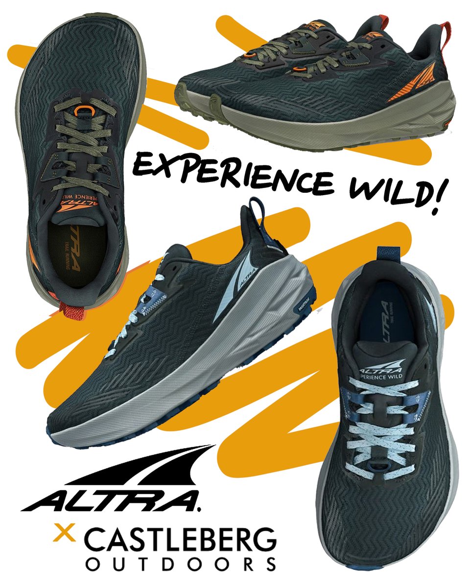 Castleberg's tweet image. NEW PRODUCT ALERT!

Altra Experience Wild running shoes. 

The Experience Wild is lightweight, grippy, and performance-focused so you can enjoy the best the trails have to offer in comfort.

Check the link below for more information.

castlebergoutdoors.co.uk/more-quality-o…