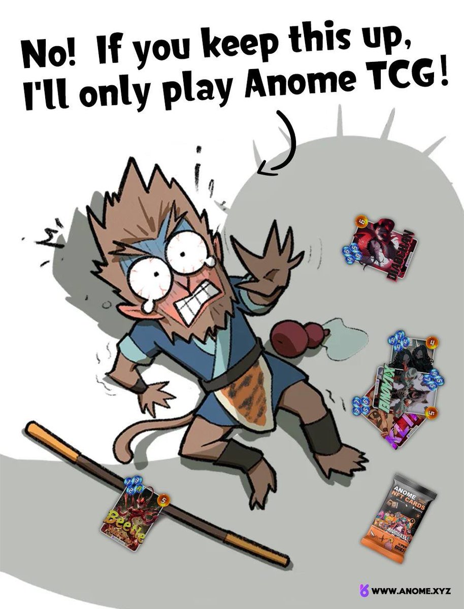 Chosen One, how many times did you die in “Black Myth: Wukong”today? <a href="/SeiNetwork/">Sei</a> <a href="/BitlayerLabs/">Bitlayer BitVM</a>
<a href="/BSquaredNetwork/">B² Network | Scaling Bitcoin</a> <a href="/OPBNB_Network/">OP BNB Network</a>

If you can't beat it, why not use your brain and play Anome's “Black Myth”trading card game instead!

#BlackMythWukong #ANOME
anome.xyz/?utm_source=x&…
