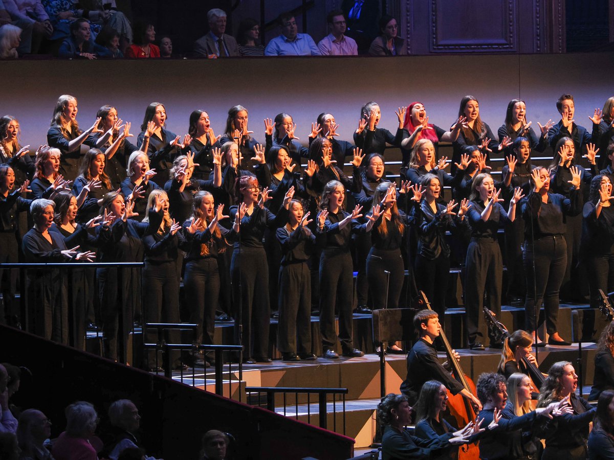 BBC Singers (@bbcsingers) on Twitter photo A truly unforgettable evening!
Last night we performed Beethoven's Ninth by Heart to a sold out <a href="/RoyalAlbertHall/">Royal Albert Hall</a> with <a href="/nicholascollon/">Nicholas Collon</a>, <a href="/auroraorchestra/">Aurora Orchestra</a>, <a href="/natyouthchoir/">National Youth Choir</a> <a href="/MasabaneCecilia/">Masabane Cecilia Rangwanasha</a>, <a href="/MartaFontanals/">Marta Fontanals-Simmons</a>, <a href="/titustenor/">Brenden P Gunnell</a>, Christopher Purves and actors <a href="/rhiannon1may/">rhiannon may</a> & Thomas Simper. A truly unforgettable evening!
Last night we performed Beethoven's Ninth by Heart to a sold out <a href="/RoyalAlbertHall/">Royal Albert Hall</a> with <a href="/nicholascollon/">Nicholas Collon</a>, <a href="/auroraorchestra/">Aurora Orchestra</a>, <a href="/natyouthchoir/">National Youth Choir</a> <a href="/MasabaneCecilia/">Masabane Cecilia Rangwanasha</a>, <a href="/MartaFontanals/">Marta Fontanals-Simmons</a>, <a href="/titustenor/">Brenden P Gunnell</a>, Christopher Purves and actors <a href="/rhiannon1may/">rhiannon may</a> & Thomas Simper.