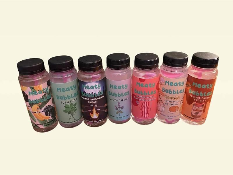 More Meaty Bubbles have arrived in stock.   These are very popular treats/toy with dogs &amp; cats.   Various flavours, including a new one.    Check out my website and have fun with your pets

mckaypetsupplies.co.uk