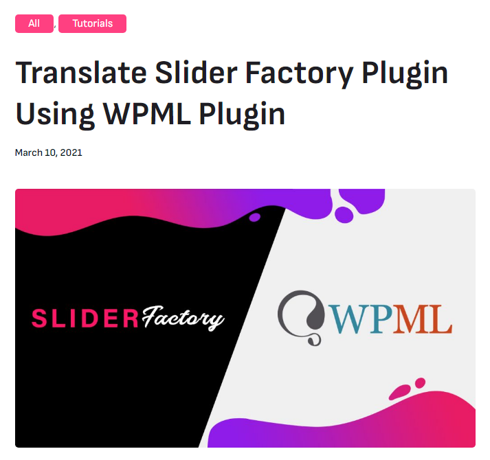 farazfrank777's tweet image. slider factory plugin is fully compatible with #WPML the WordPress translation plugin. Using the WPML plugin, you can translate the slider plugin into your native and multiple languages. Follow our documentation step by step to #translate the slide show
wpfrank.com/translate-slid…