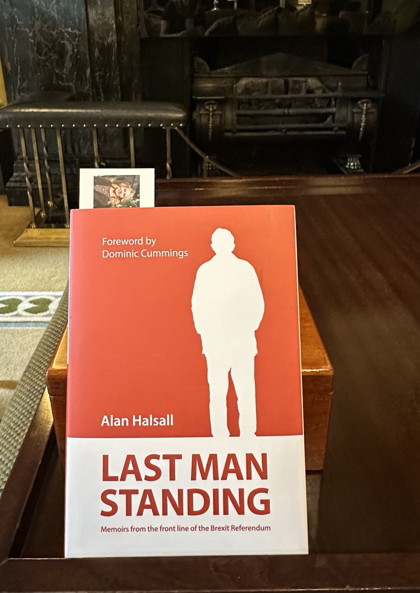 Received this book from a friend last night in London and I literally can’t put it down. It’s written by Alan Halsall.

It came out yesterday on Amazon and what a read. 
If you really want to know how the establishment tried to overturn the referendum result it’s a must read.