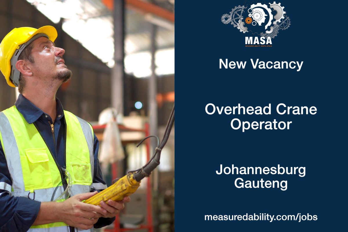 Manufact_JobsSA's tweet image. We are looking for an Overhead Crane Operator in Johannesburg, Gauteng. 🚨
 
Please apply here: bit.ly/3HkBBjs 

 #temporarystaffing #employmentservices #overheadcraneoperator #craneoperator #craneoperatorjobs #jobopportunity #jobvacancy #jobalert