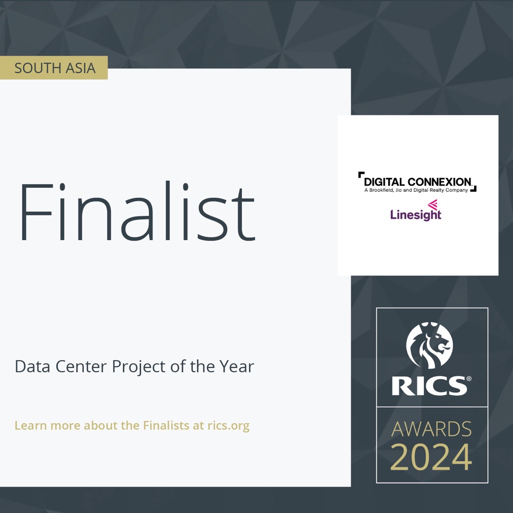 We are excited to share that the MAA-10 Chennai Data Centre has been named finalist for the Data Center Project of the Year category of the RICS South Asia Awards 2024.

Follow the link to learn more.
linkedin.com/posts/linesigh…