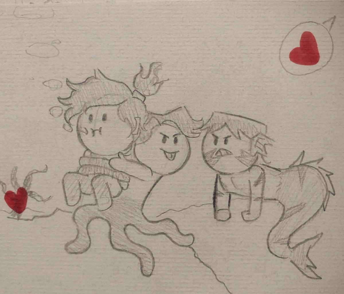 ZoharyArt's tweet photo. Este dibujo no es mío, es de mi novio, Fernan Herrera. Tuvo la idea tierna de dibujar a un Hunter... pulpo ( raro we XD ) robándose a Jake y un Tom enojado.

El au de Tom tritón es de @sunnydemonv 

#disventurecampallstars #campamentodesventura #dctwt #tomjake #huntake https://t.co/V1HM6fML7N
