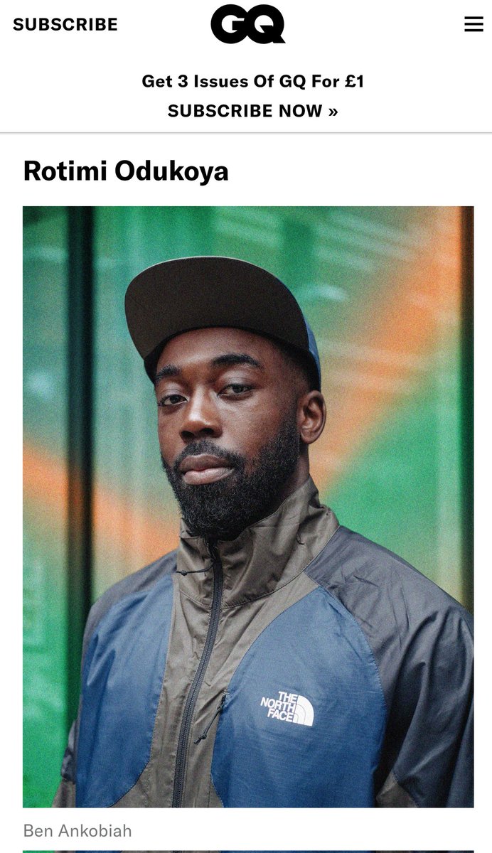 GQ asked me if I only wear <a href="/TheNorthFaceEU/">The North Face EU</a> 🤷🏿‍♀️ #wellofc