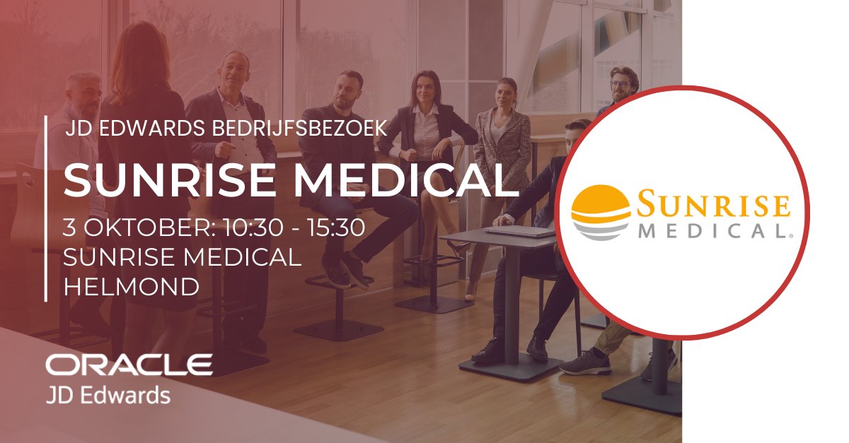 🚀 Exclusieve kans bij Sunrise Medical! Leer van een recente internationale JD Edwards roll-out. 🏭 En ontdek ook hoe AI jou kan helpen bij de verdere optimalisatie van JD Edwards ERP. Meld je nu aan! 👇 bit.ly/3X23Uw7