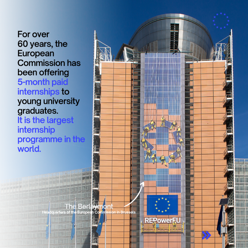 EU_Commission's tweet photo. 🔔 #BlueBookTraineeship Deadline Alert

Whether you are a recent graduate or an experienced professional making a career shift, don’t miss the chance to spend 5 unforgettable months with us!

➡️ Applications are still open for the next round until 30 August 2024.

More info ↓