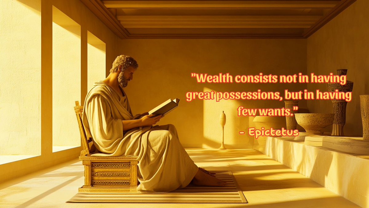 StoicPractice's tweet photo. 🕯️ #Happiness isn't found in possessions, but in appreciating what we have & living a meaningful life.
#DailyStoicPractice #Stoicism #Epictetus https://t.co/8KexO3HSAi