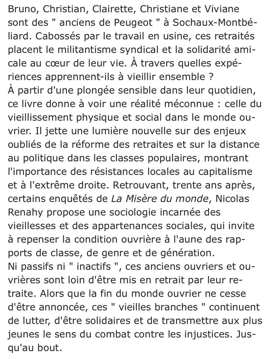 Nicolas Renahy - Jusqu'au bout

Vieillir et résister dans le monde ouvrier

À paraître en octobre chez La Découverte