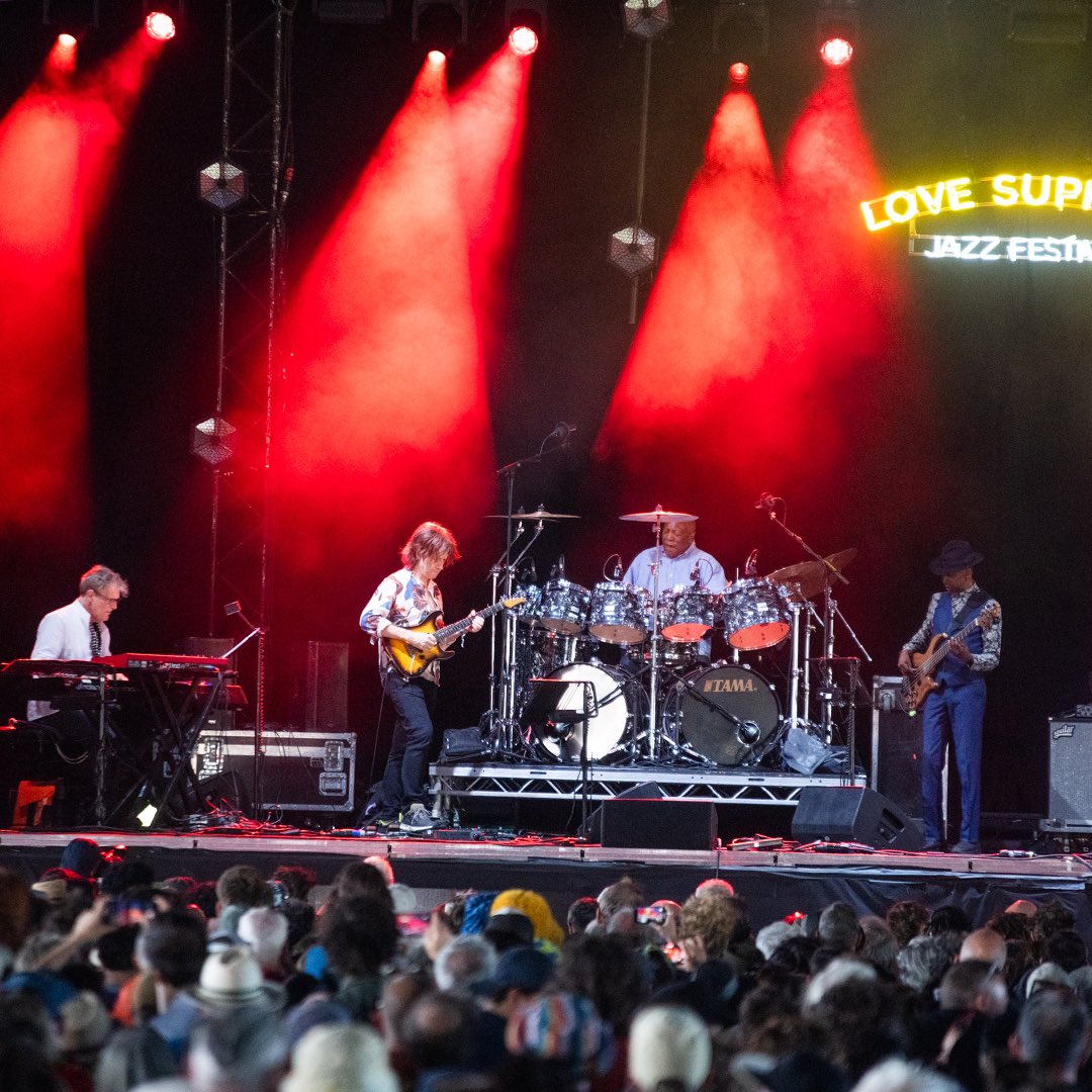 The legendary #BillyCobham demonstrated why he’s still a force to be reckoned with during his electrifying performance on the South Downs Stage.