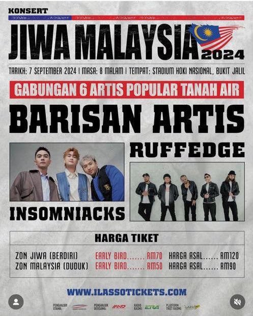 sunkitrades's tweet photo. WANT TO SELL WTS 
JIWA MALAYSIA 2024 

2 tix
Zon Jiwa RM110 
Zon Jiwa RM140 (can nego)

#jiwamalaysia #jiwakacau #dolla #bunkface #insomniacks https://t.co/QYpX5LaunF
