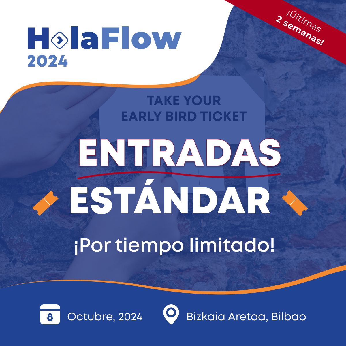 ⏰ ¡Últimos días! Consigue tu entrada Estándar con descuento para #HolaFlow2024 antes del 08/09/2024! ⏰
 
💼 Ponte en contacto con nosotros para obtener descuentos exclusivos en vuestras entradas grupales 

Más info > buff.ly/4dFlwDz

#businessagility #projectmanagement