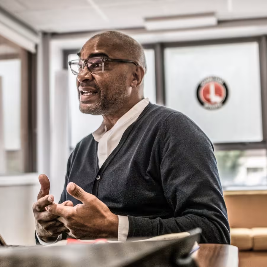 CAFCofficial's tweet photo. Vice Chairman Paul Elliott CBE MBE recently sat down with My Only Desire to discuss how the club can continue to drive diversity ❤️

#cafc | @modmag1905
