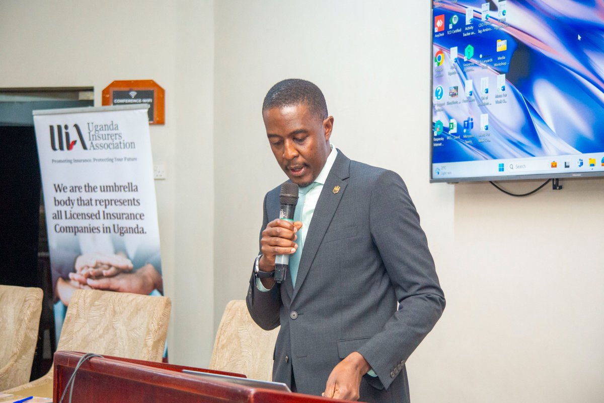 The_UIA's tweet photo. Our CEO - Jonan Kisakye, highlights the dynamic evolution of the insurance industry, showcasing its resilience and commitment to making a significant impact. 

#InsuranceMediaWorkshop https://t.co/DzHjREy9lH