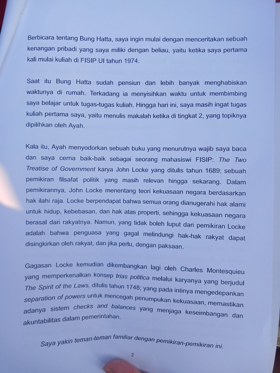 duc_of_nowhere's tweet photo. Sambutan Bu Halida Hatta, anak Bung Hatta, saat #kamisan hari ini (22/08). Diposting setelah dapat persetujuan Beliau. https://t.co/Xa4pWkI6Qc