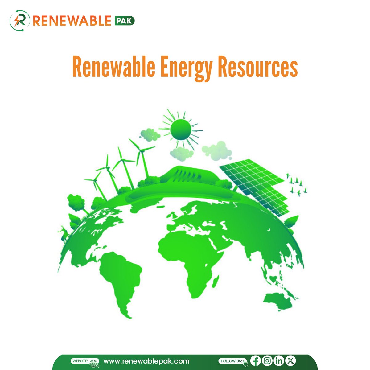 RenewablePak's tweet image. Harnessing renewable energy sources like solar and wind is crucial for reducing our carbon footprint, promoting a sustainable future, and ensuring a healthier planet by embracing the clean energy solutions of tomorrow, today.

#renewablepak #soalr #wind #energy #SOLUTION