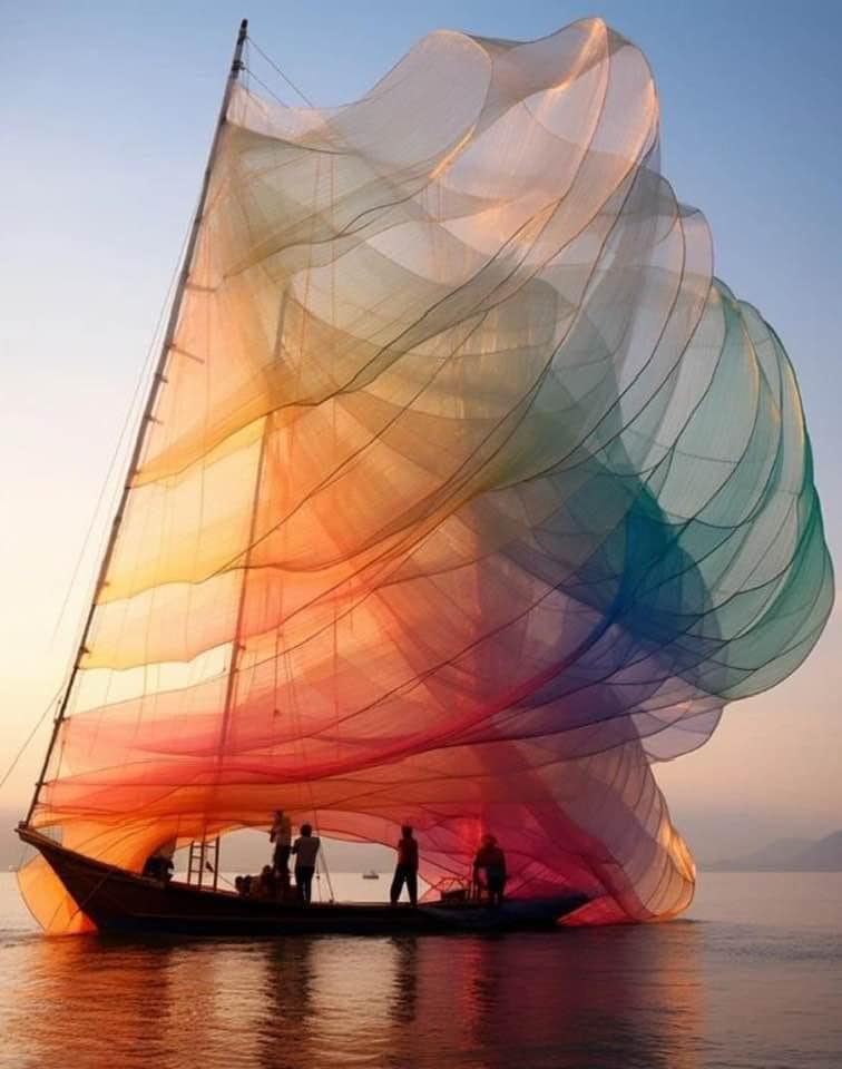 fraveris's tweet photo. “Happiness is not a possession to be prized, it is a quality of thought, a state of mind.”

~ Rebecca by Daphne du Maurier,

Sails like a rainbow https://t.co/iAd8R50XRW