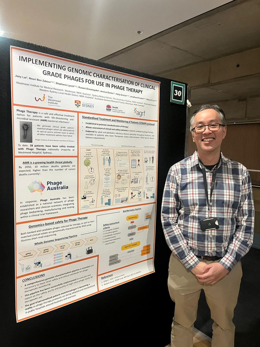 Phage Australia - Connect. Discover. Cure (@phageaustralia) on Twitter photo 1/2
It's Hospital Week Research Symposium <a href="/WestSydHealth/">Western Sydney Health</a>
Members of <a href="/PhageAustralia/">Phage Australia - Connect. Discover. Cure</a> & <a href="/Iredell_Lab/">Iredell Lab</a> presented their scientific work during poster session.
<a href="/WestmeadInst/">The Westmead Institute for Medical Research</a> <a href="/WestmeadHub/">Westmead Research</a> <a href="/Sydney_ID/">Sydney ID</a>
<a href="/stephh_lynch/">Stephanie Lynch, PhD</a> Carina Lauter <a href="/kiran_bosco/">Kiran Bosco</a> Joey Lai <a href="/HollyASinclair/">Holly Sinclair</a> Laila Bouaou 1/2
It's Hospital Week Research Symposium <a href="/WestSydHealth/">Western Sydney Health</a>
Members of <a href="/PhageAustralia/">Phage Australia - Connect. Discover. Cure</a> & <a href="/Iredell_Lab/">Iredell Lab</a> presented their scientific work during poster session.
<a href="/WestmeadInst/">The Westmead Institute for Medical Research</a> <a href="/WestmeadHub/">Westmead Research</a> <a href="/Sydney_ID/">Sydney ID</a>
<a href="/stephh_lynch/">Stephanie Lynch, PhD</a> Carina Lauter <a href="/kiran_bosco/">Kiran Bosco</a> Joey Lai <a href="/HollyASinclair/">Holly Sinclair</a> Laila Bouaou