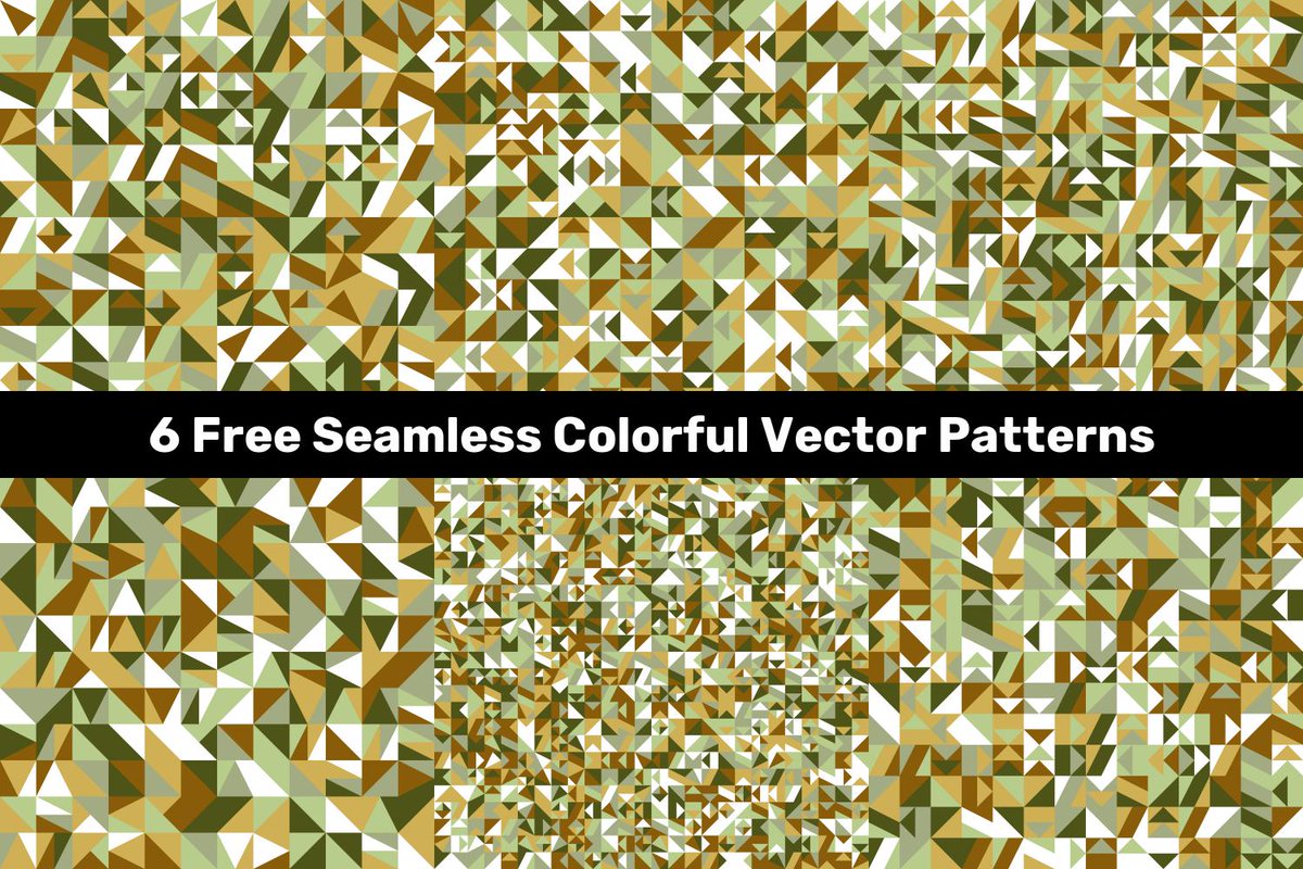 DavidZydd's tweet photo. 6 Free Seamless Colorful Vector Patterns https://t.co/QmJWtNuMi8 #freebie #FreeBackground #geometricabstractbackdrop #abstracttrianglepattern #colorpattern #geometry #tiled #PatternCollections #abstractbackground #wall https://t.co/IGoyirAZ5f