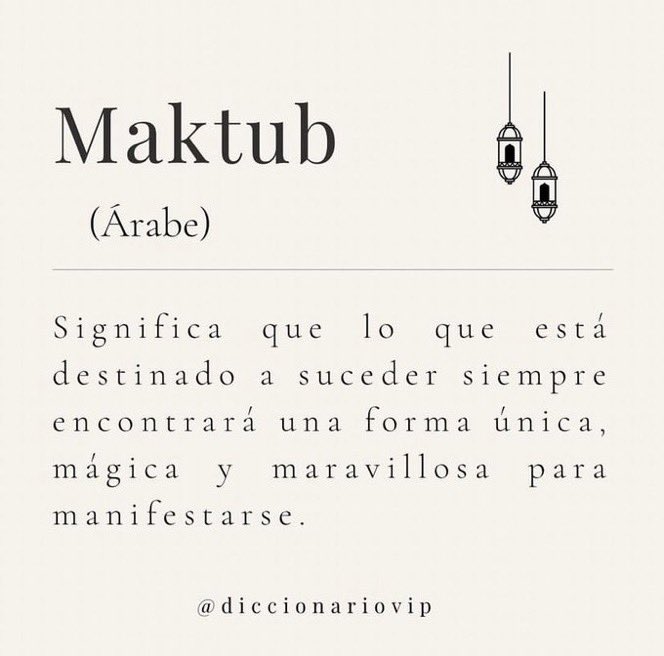 “Cuando te toca, ni aunque te quites y cuando no te toca, ni aunque te pongas”. Aforismo mexicano.

Esta idea forma parte de la sabiduría ancestral que viene desde la noche de los tiempos y está presente en todas las culturas.

#Maktub