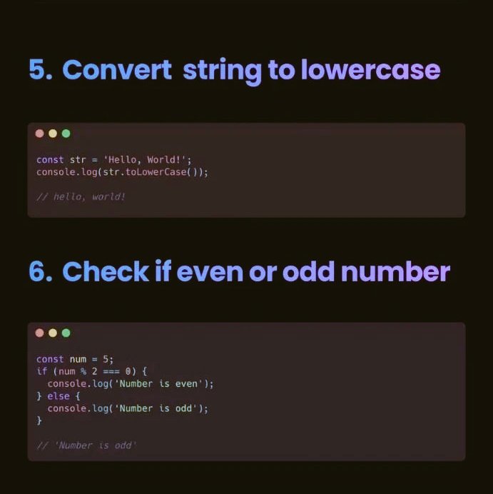 e_opore's tweet image. 15 JavaScript Snippets to make JavaScript short, sweet and easy ⬇️