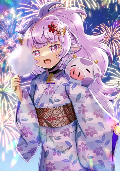 VtuberのMuu Muyuさんを描かせて頂きました!リクエスト有難うございます #Skeb #Mooekaki #Vtuber 