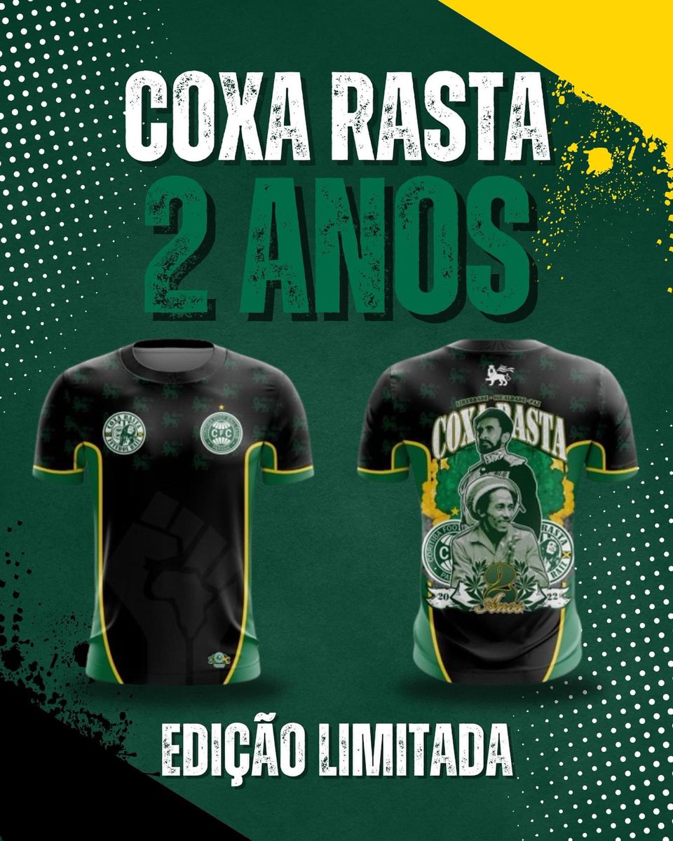 Coxarasta's tweet photo. Em comemoração ao aniversário de 02 anos, está aberta a PRÉ VENDA dessa camiseta que será edição limitada.
🔥 RAS TAFARI &amp; BOB MARLEY! 
✅ Encomendas até dia 16/09.
💰 Preço único R$ 65
📨 Enviamos via Correios para todo o Brasil.
❔Informações via DM  ou WhatsApp (41) 98898-7811 https://t.co/tB8iKVKyme