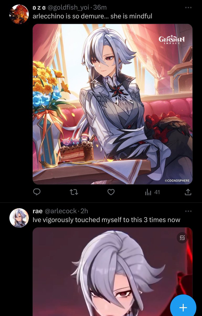 arlecock's tweet photo. 2 type of arlecchino fans https://t.co/gjy2UKxX0V