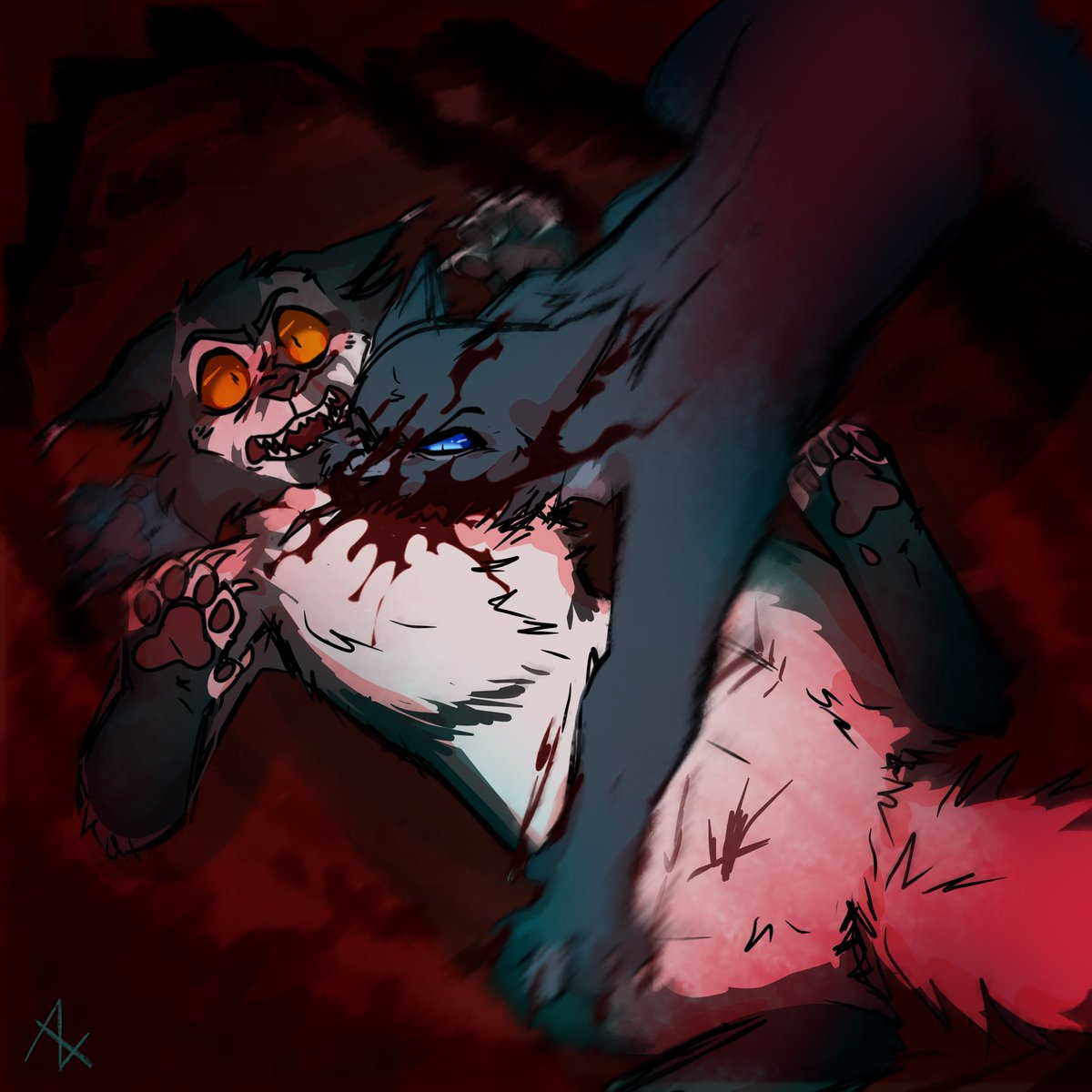 AIexWander's tweet photo. #thistleclaw #Bluefur https://t.co/xr1UfsD2Eu