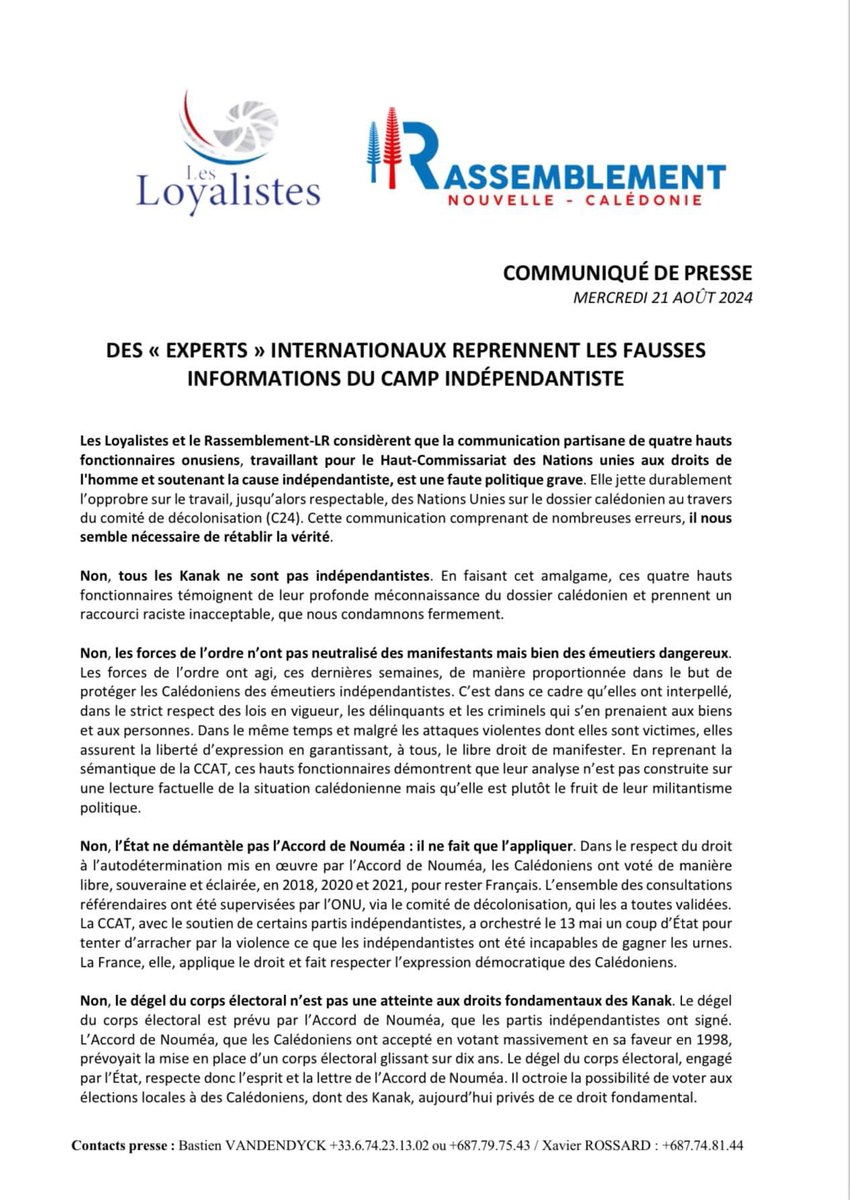 NicolasMetzdorf's tweet photo. @ErsiliaSoudais La répression n’est pas dans le sens qu’on veut bien le croire. Les victimes sont les non-indépendantistes et le peuple calédonien. https://t.co/7I23PjvW62