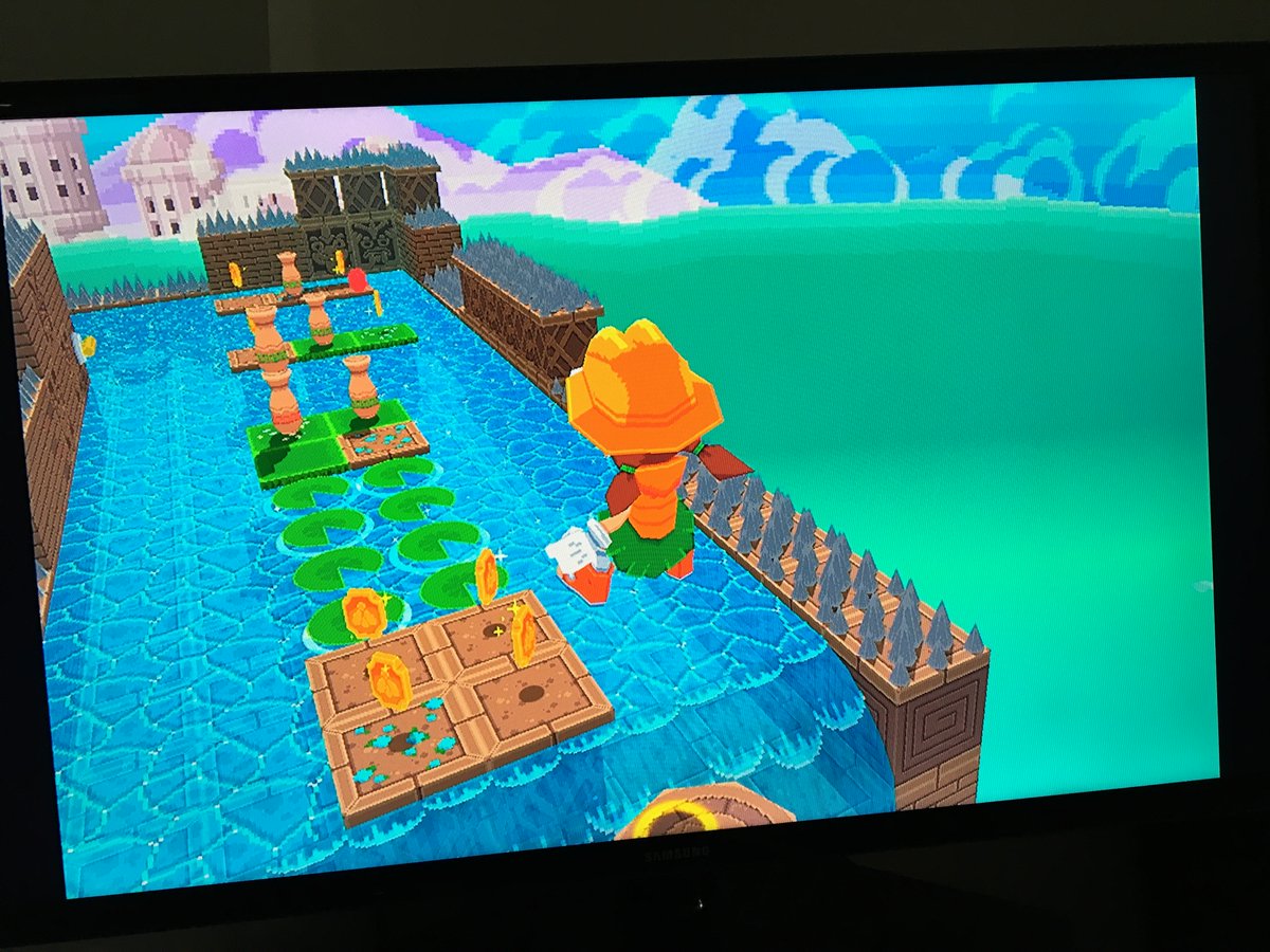 GamingPalOllie's tweet photo. #Gaming is at its best, you just have to know the good #videogames. #frogun is a wonderful, gorgeous #lowpoly #platformer with phenomenal art direction and SIMPLE yet fun gameplay! Perfect for #SteamDeck and #NintendoSwitch. Simplicity is where it's at in games #indiegames https://t.co/9U57bk1g84