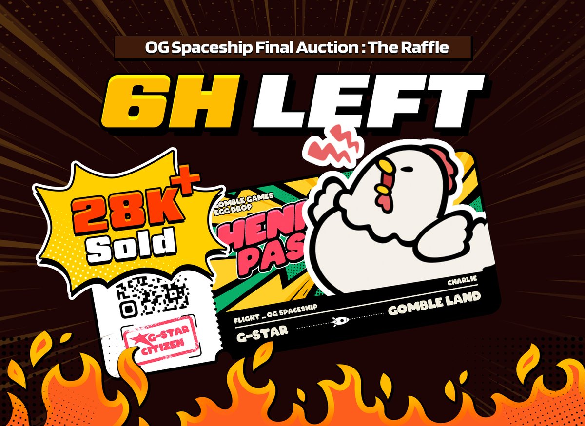 What does it mean to win a Charlie OG Spaceship?

🛸 5 SpaceKids WL spots per Spaceship
🛸 $75,000 worth of $G tokens distributed among 30 Spaceship Holders.

All funds raised go to the GOMBLE DAO, managed by YOU, the NFT Holders!

Grab a Boarding Pass: magiceden.io/launchpad/base…