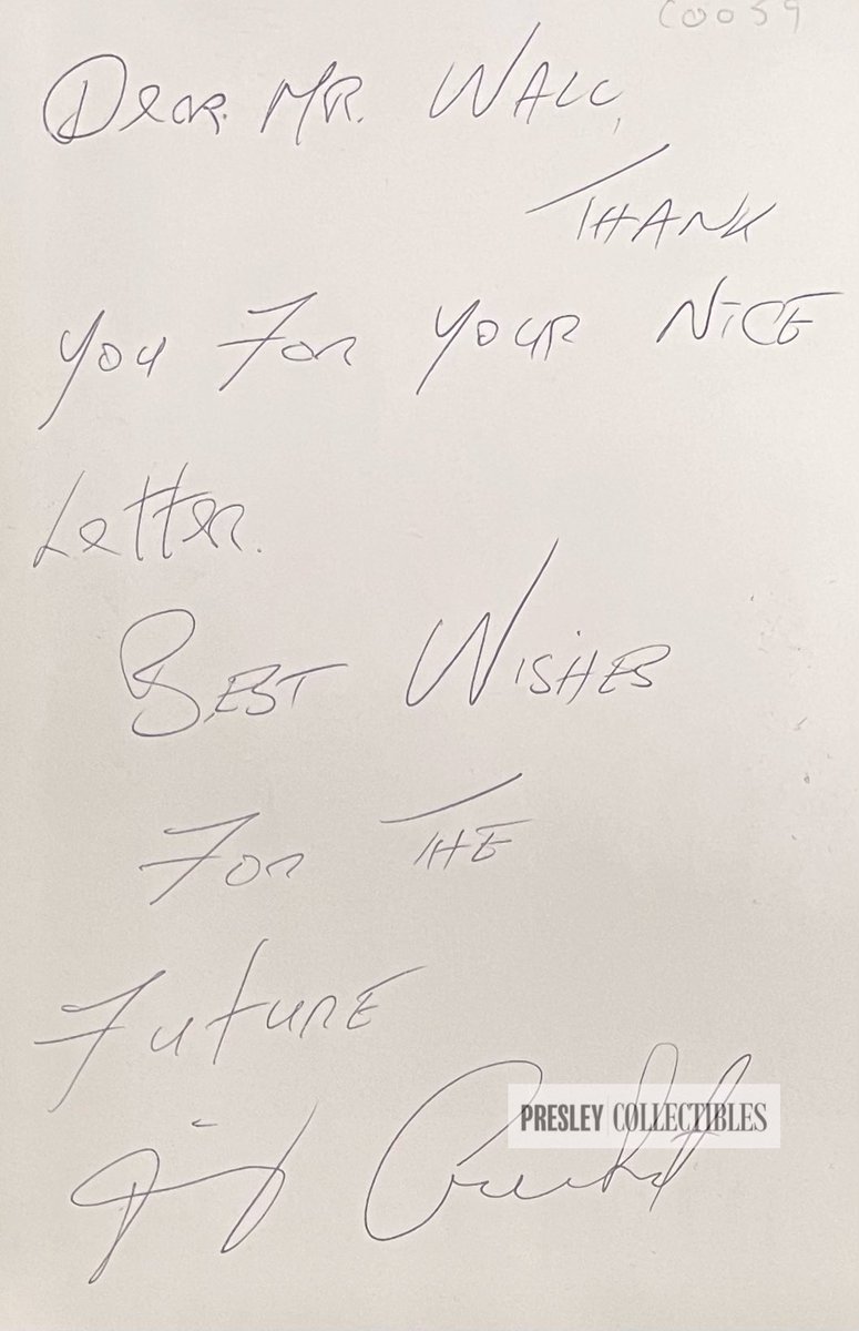 PresleyCollect's tweet image. Born James Joseph Cricket on November 26, 1944, Jimmy Cricket’s career has spanned decades, making him a household name in British comedy.

presleycollectibles.com/jimmy-cricket-…

#promophoto #signedphoto #autographs @presleycollectibles #jimmycricket #britishcomedy #comedian #whataliberty