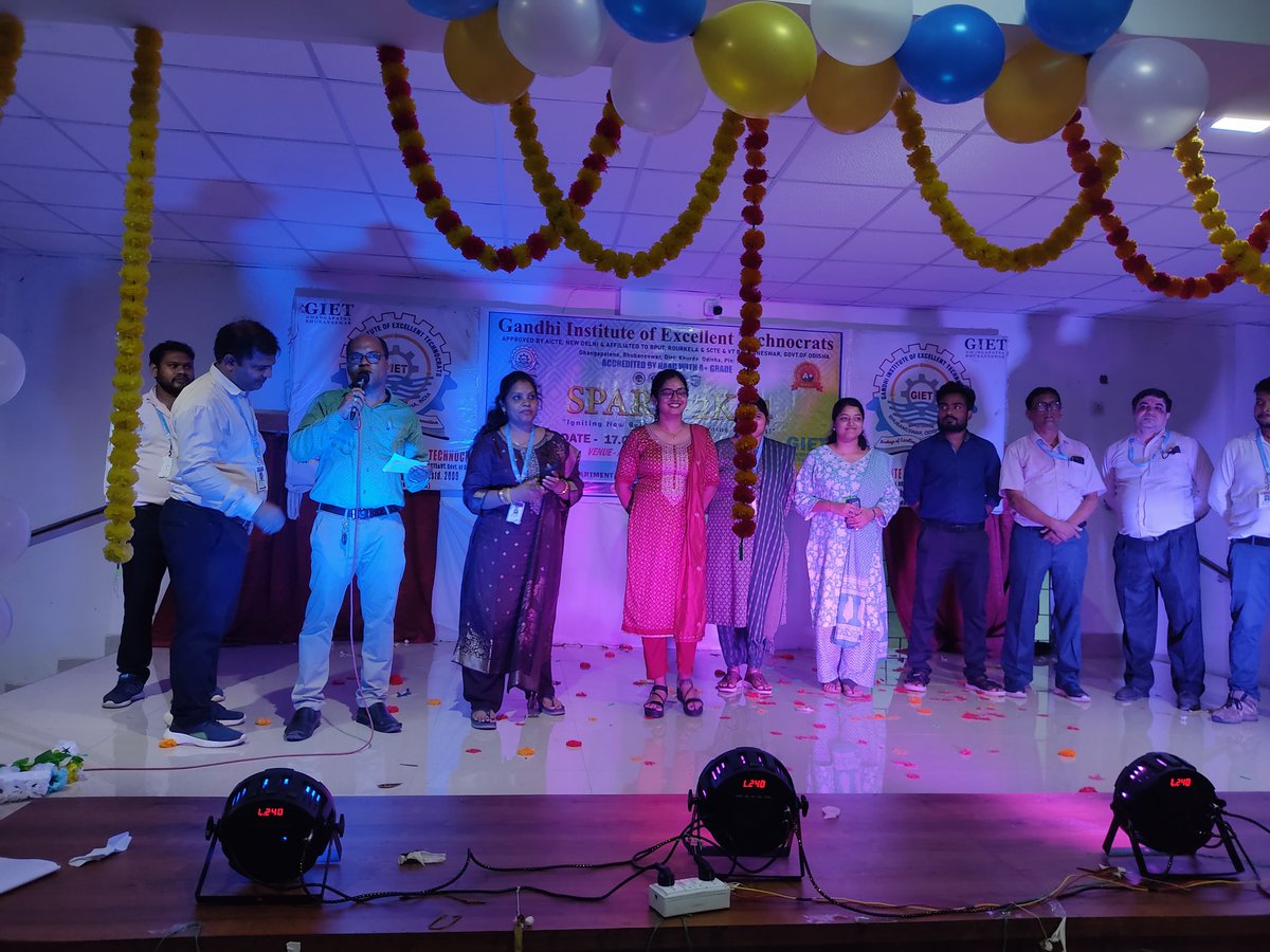 GIETGHANGAPATNA's tweet photo. SPARK was a stellar success! 🎉✨ Thanks to all who celebrated the CSE freshers at Gandhi Institute of Excellent Technocrats. The journey has just begun—here’s to a year of brilliance and innovation!
#Fresherparty #Freshers2024 #Welcome #FreshersWelcome #GIEtech #GIET https://t.co/keREKQiJri