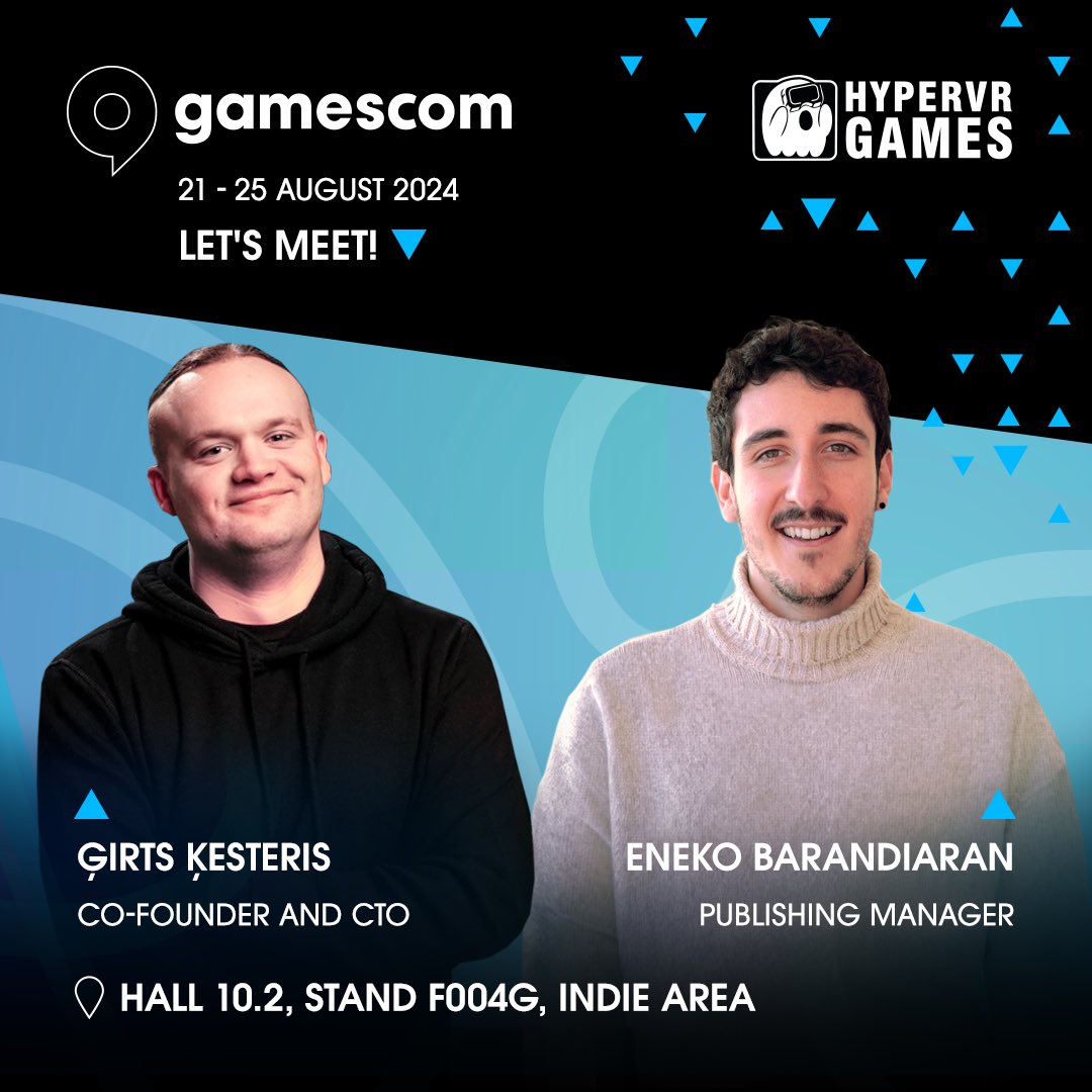 HyperVR_Games's tweet photo. Let’s meet at #Gamescom!

You can find our booth here:
📍Hall 10.2, Second floor, Stand F004g, Indie area.

#gamedev #indiedev #gamescom2024 #shaveandstuff https://t.co/cfuTTVz2wM