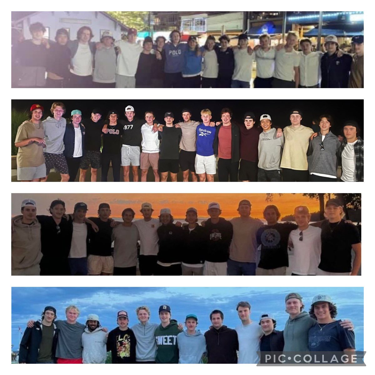 Brotherhood.  
💚🤍💚 CR RS PM never forgotten, forever in our hearts.  (Including all the boys who had to report to their team already.)