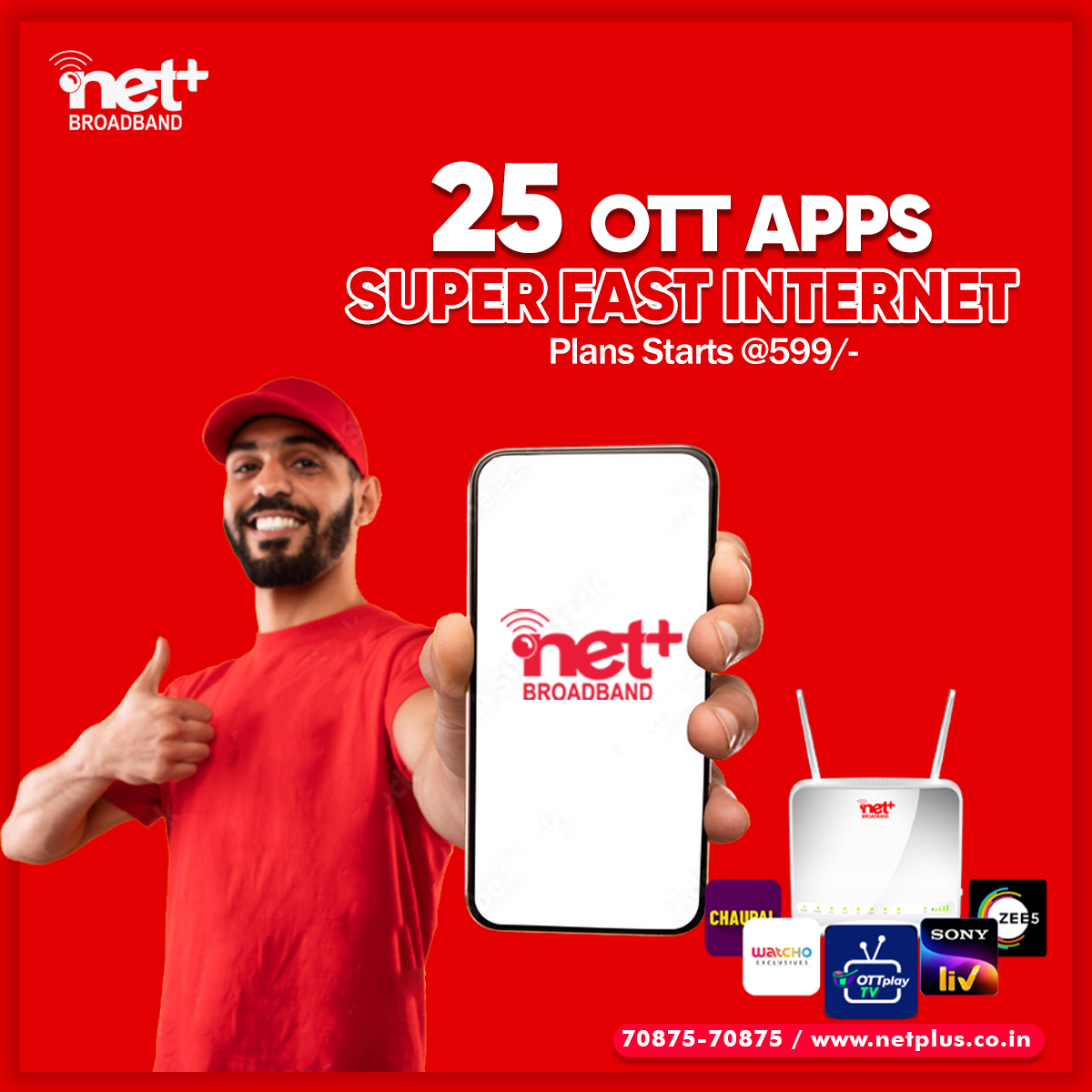 netplusofficial's tweet image. #netplus #netplusbroadband #doublespeed #offers #trulyunlimited #plan #followus #ott