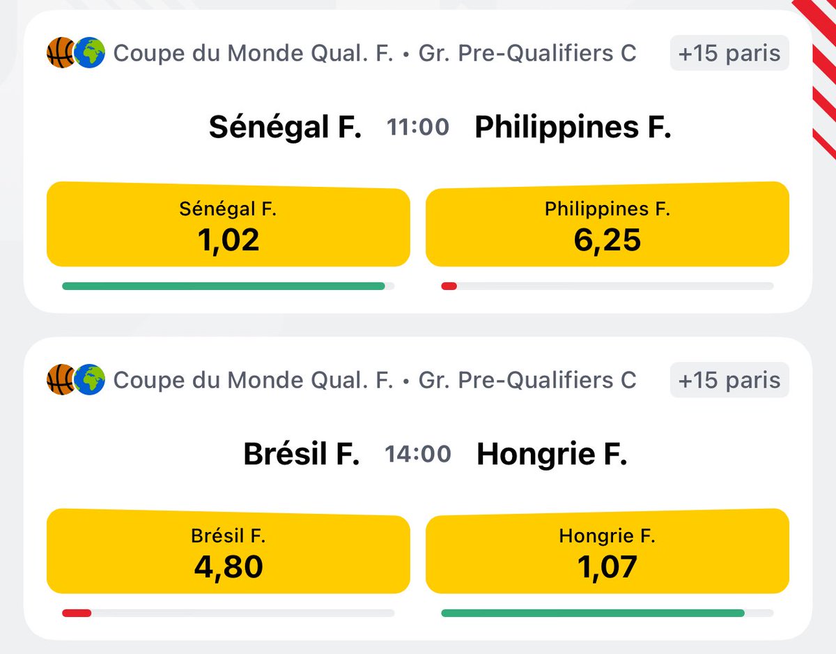 Série de 7/8 en cours

J’envoie le 1er bet du jour (11h) à ceux qui RT : max 10h00 !!!