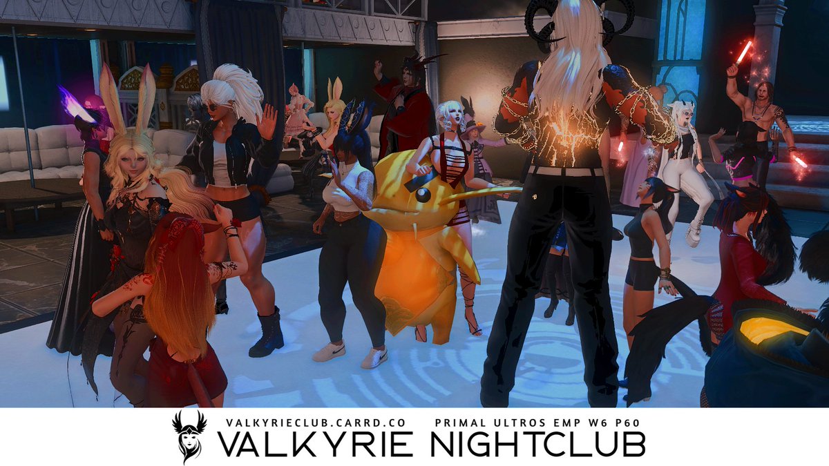ValkyrieClubXIV's tweet photo. It's time to cool down after that rush tonight with our two hard hitting DJs of the night, @InvisAnthar and @MiinaiMusic! Be sure to throw them some love on Twitch (especially cause Minai is stepping away from the FFXIV club scene!)
https://t.co/0IBN6m6XYY
https://t.co/2KQRb9Nl80 https://t.co/LimmUhHZ65