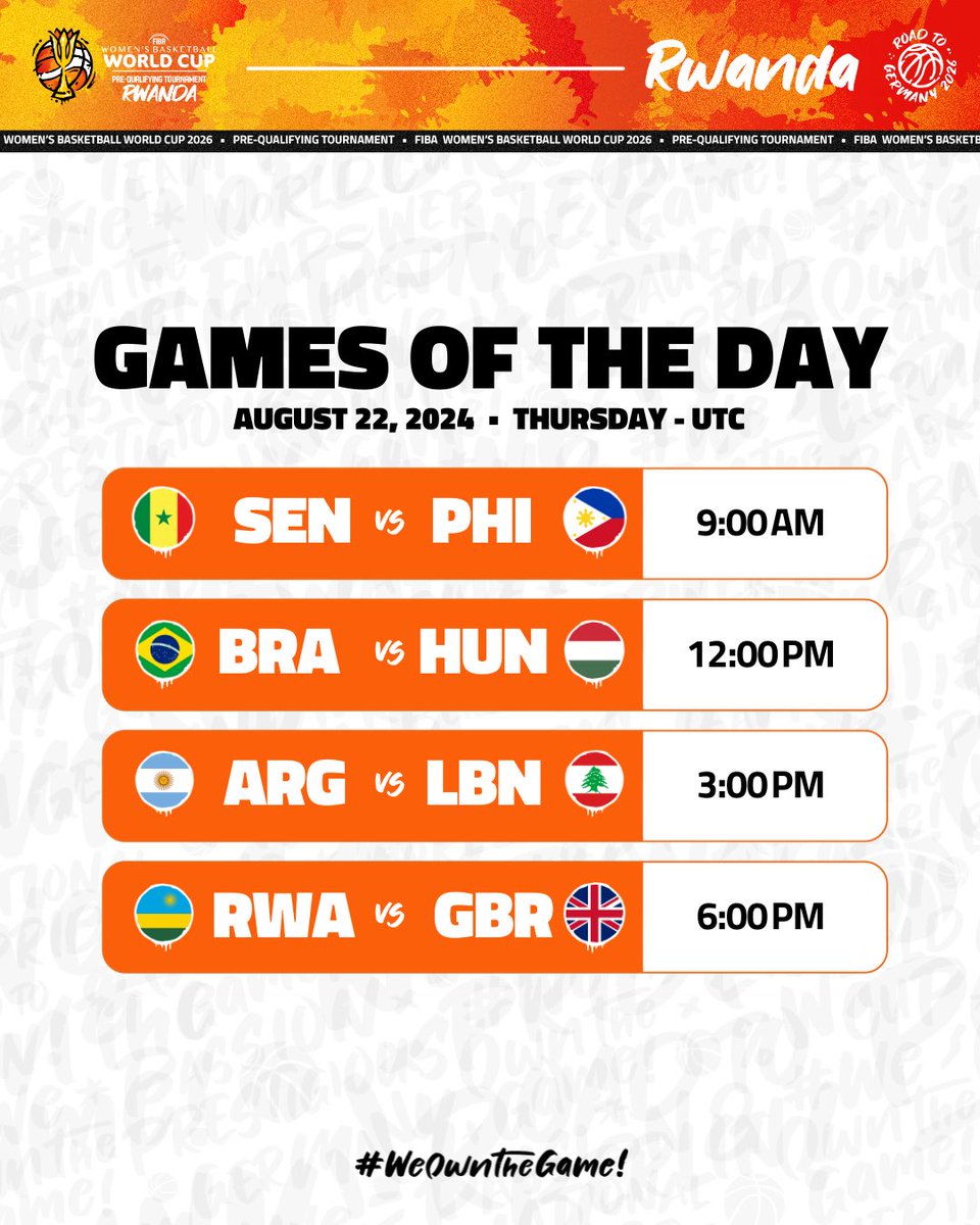FIBAWWC's tweet photo. 🫣 It’s a do-or-die today! Who will grab a ticket to the Semi-Finals?
👉 https://t.co/uwZeMPbd7r
#FIBAWWC #WeOwnTheGame #PreQualifiers https://t.co/bwujRIRJa5